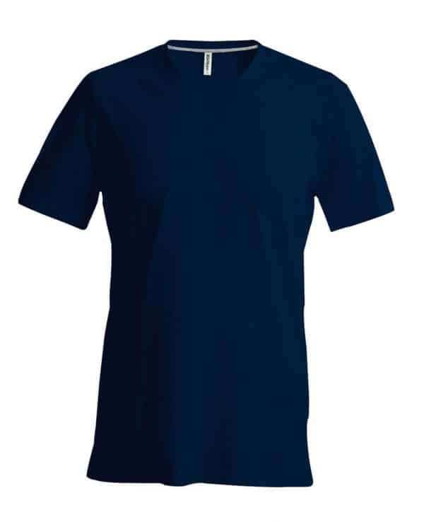Navy Kariban MEN'S SHORT SLEEVE V-NECK T-SHIRT Pólók/T-Shirt