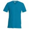 Tropical Blue Kariban MEN'S SHORT SLEEVE V-NECK T-SHIRT Pólók/T-Shirt
