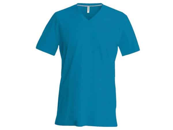 Tropical Blue Kariban MEN'S SHORT SLEEVE V-NECK T-SHIRT Pólók/T-Shirt