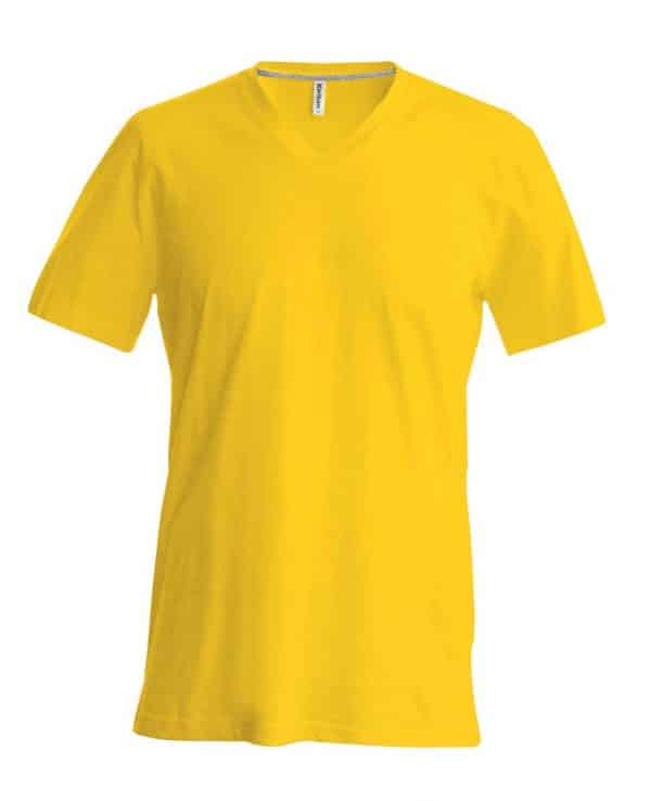 Yellow Kariban MEN'S SHORT SLEEVE V-NECK T-SHIRT Pólók/T-Shirt