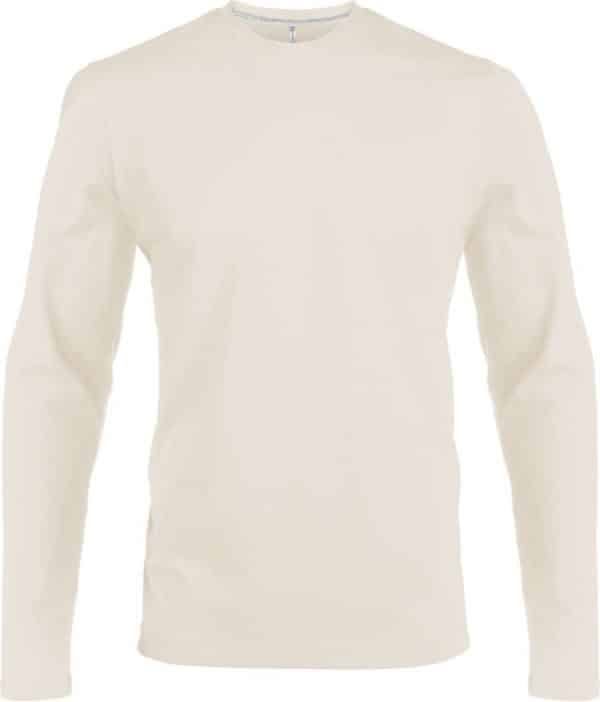 Light Sand Kariban MEN’S LONG SLEEVE CREW NECK T-SHIRT Pólók/T-Shirt