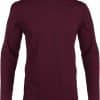 Wine Kariban MEN’S LONG SLEEVE CREW NECK T-SHIRT Pólók/T-Shirt
