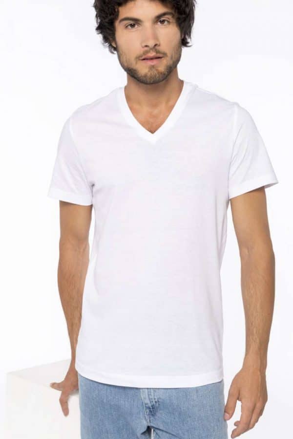Kariban MEN'S SHORT-SLEEVED V-NECK T-SHIRT Pólók/T-Shirt