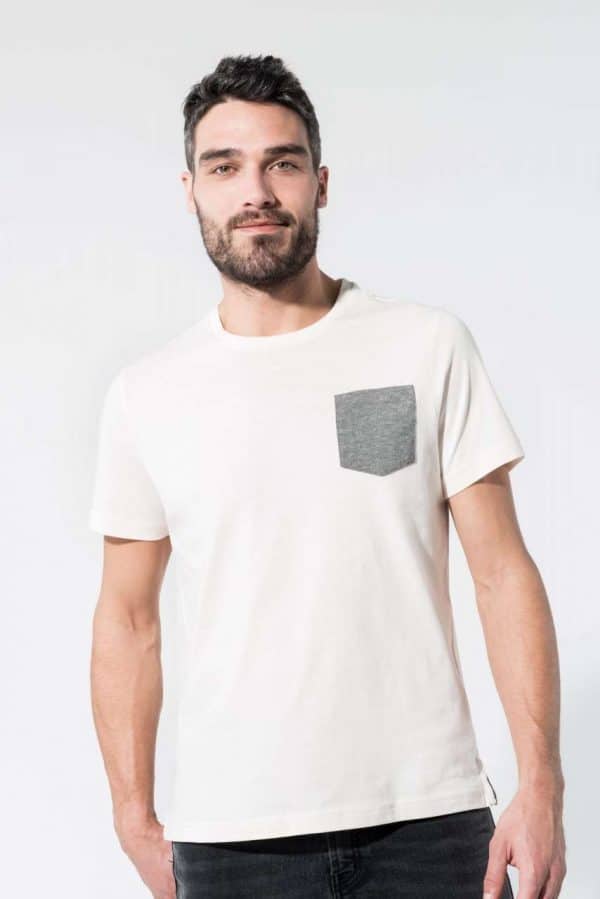 Kariban ORGANIC COTTON T-SHIRT WITH POCKET DETAIL Pólók/T-Shirt