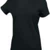 Black Kariban LADIES' SHORT SLEEVE CREW NECK T-SHIRT Pólók/T-Shirt