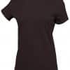 Chocolate Kariban LADIES' SHORT SLEEVE CREW NECK T-SHIRT Pólók/T-Shirt