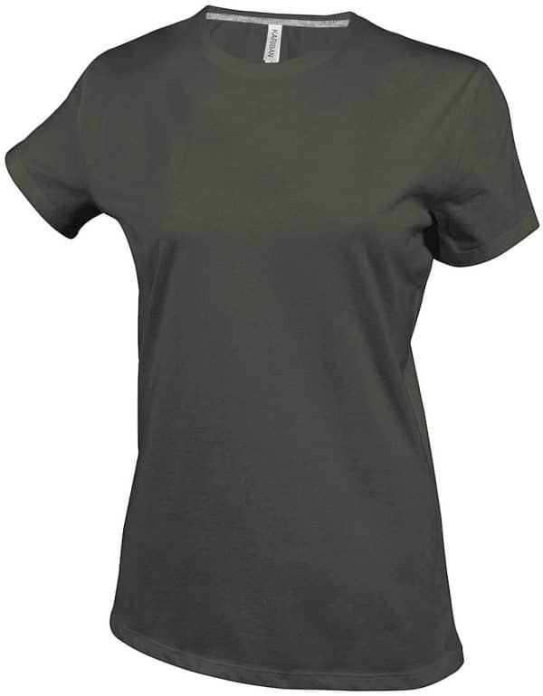 Forest Green Kariban LADIES' SHORT SLEEVE CREW NECK T-SHIRT Pólók/T-Shirt
