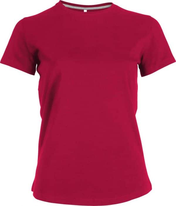 Fuchsia Kariban LADIES' SHORT SLEEVE CREW NECK T-SHIRT Pólók/T-Shirt