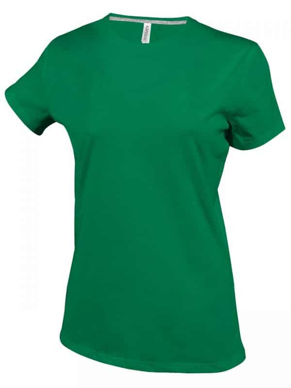 Kelly Green Kariban LADIES' SHORT SLEEVE CREW NECK T-SHIRT Pólók/T-Shirt