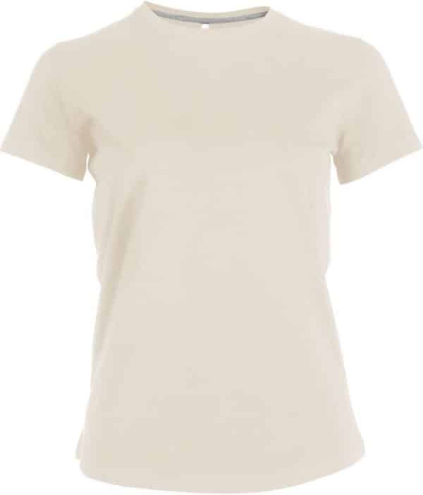 Light Sand Kariban LADIES' SHORT SLEEVE CREW NECK T-SHIRT Pólók/T-Shirt