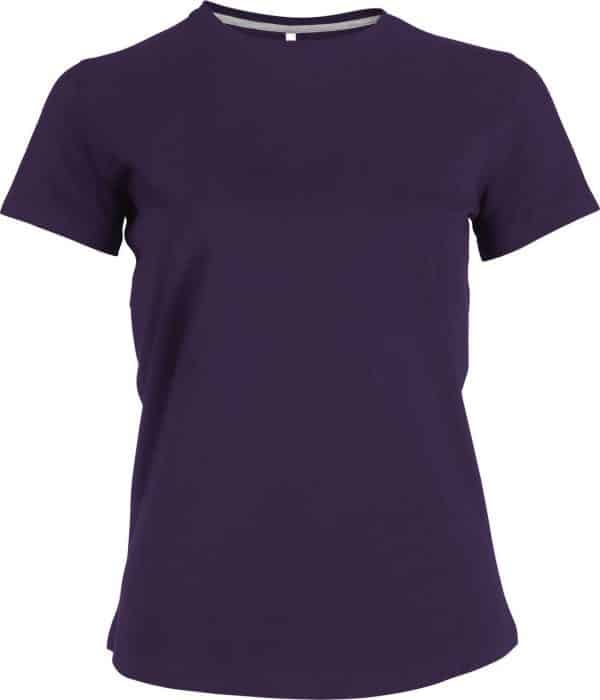 Purple Kariban LADIES' SHORT SLEEVE CREW NECK T-SHIRT Pólók/T-Shirt