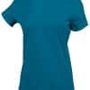 Tropical Blue Kariban LADIES' SHORT SLEEVE CREW NECK T-SHIRT Pólók/T-Shirt