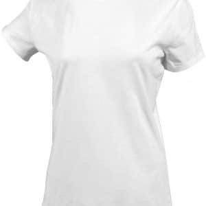 White Kariban LADIES' SHORT SLEEVE CREW NECK T-SHIRT Pólók/T-Shirt