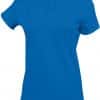 Light Royal Blue Kariban LADIES' SHORT SLEEVE V-NECK T-SHIRT Pólók/T-Shirt