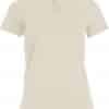 Light Sand Kariban LADIES' SHORT SLEEVE V-NECK T-SHIRT Pólók/T-Shirt