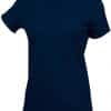 Navy Kariban LADIES' SHORT SLEEVE V-NECK T-SHIRT Pólók/T-Shirt