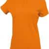 Orange Kariban LADIES' SHORT SLEEVE V-NECK T-SHIRT Pólók/T-Shirt