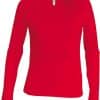 Red Kariban LADIES' LONG SLEEVE V-NECK T-SHIRT Pólók/T-Shirt