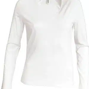 White Kariban LADIES' LONG SLEEVE V-NECK T-SHIRT Pólók/T-Shirt