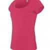 Fuchsia Kariban LADIES’ BOAT NECK SHORT SLEEVE T-SHIRT Pólók/T-Shirt