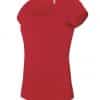 Red Kariban LADIES’ BOAT NECK SHORT SLEEVE T-SHIRT Pólók/T-Shirt