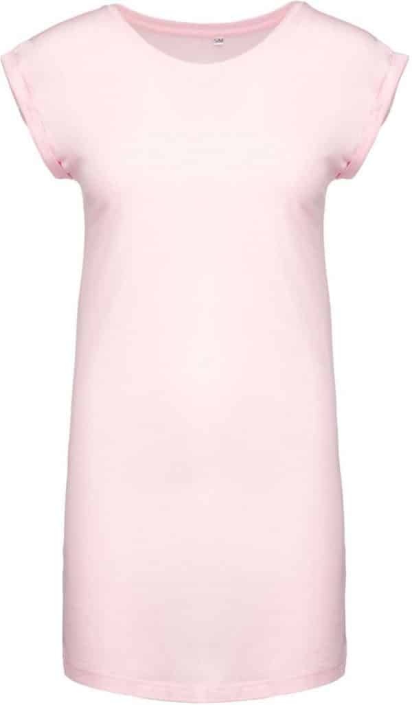 Pale Pink Kariban LADIES' LONG T-SHIRT Pólók/T-Shirt