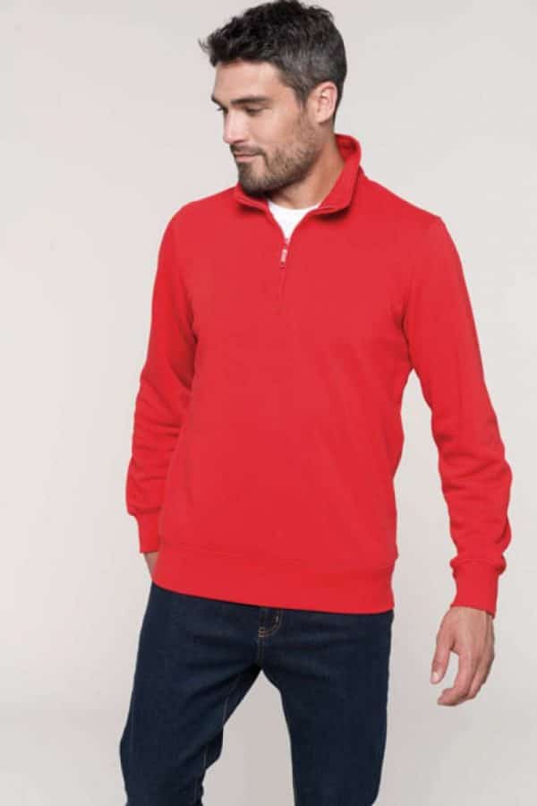 Kariban ZIPPED NECK SWEATSHIRT Pulóverek