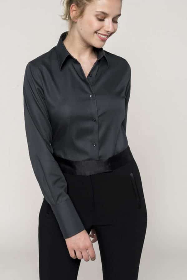 Kariban LADIES' LONG-SLEEVED NON-IRON SHIRT Formaruhák