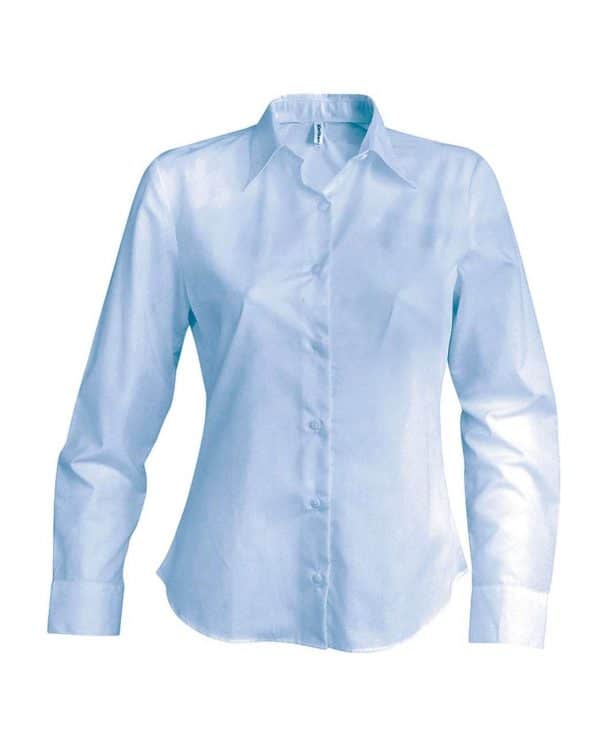 Bright Sky Kariban LADIES' LONG-SLEEVED NON-IRON SHIRT Formaruhák