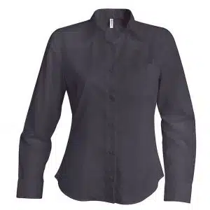 Zinc Kariban LADIES' LONG-SLEEVED COTTON POPLIN SHIRT Formaruhák