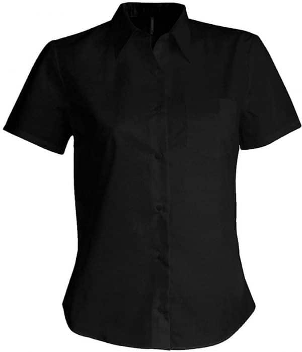 Black Kariban JUDITH - LADIES' SHORT-SLEEVED SHIRT Formaruhák