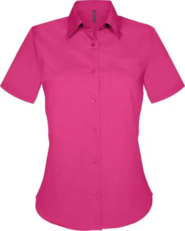 Fuchsia Kariban JUDITH - LADIES' SHORT-SLEEVED SHIRT Formaruhák