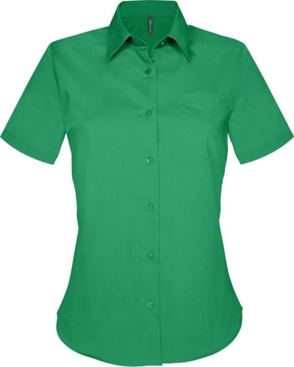 Kelly Green Kariban JUDITH - LADIES' SHORT-SLEEVED SHIRT Formaruhák