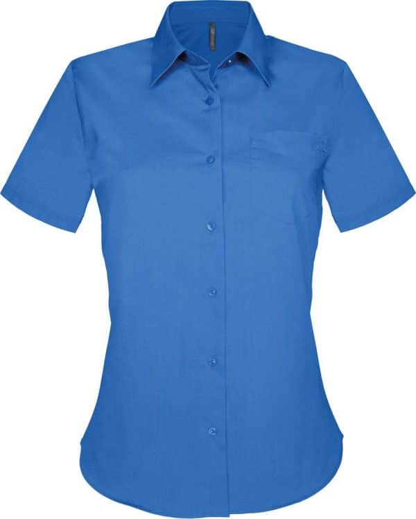 Light Royal Blue Kariban JUDITH - LADIES' SHORT-SLEEVED SHIRT Formaruhák