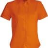 Orange Kariban JUDITH - LADIES' SHORT-SLEEVED SHIRT Formaruhák