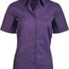 Purple Kariban JUDITH - LADIES' SHORT-SLEEVED SHIRT Formaruhák