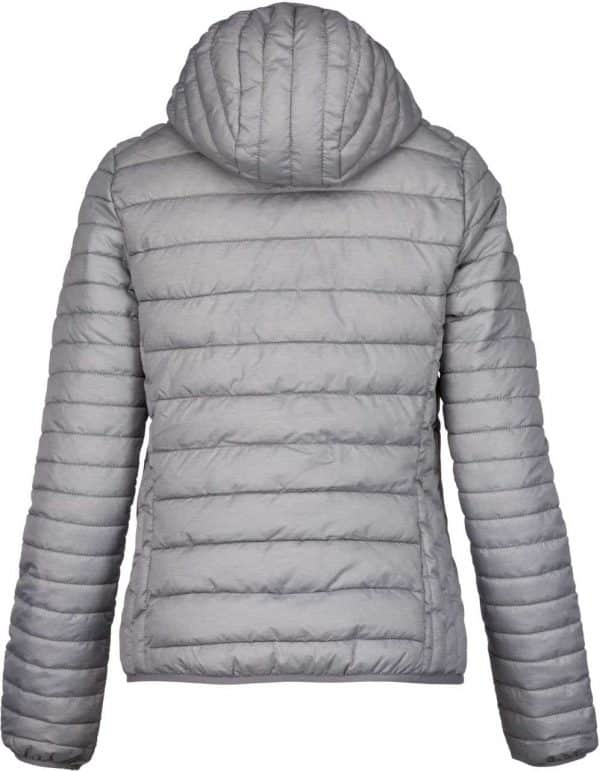 Marl Silver Kariban LADIES' LIGHTWEIGHT HOODED PADDED JACKET Kabátok