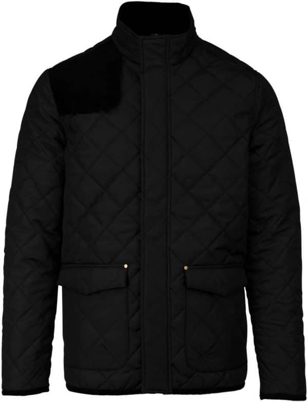 Black/Black Kariban MEN'S QUILTED JACKET Kabátok