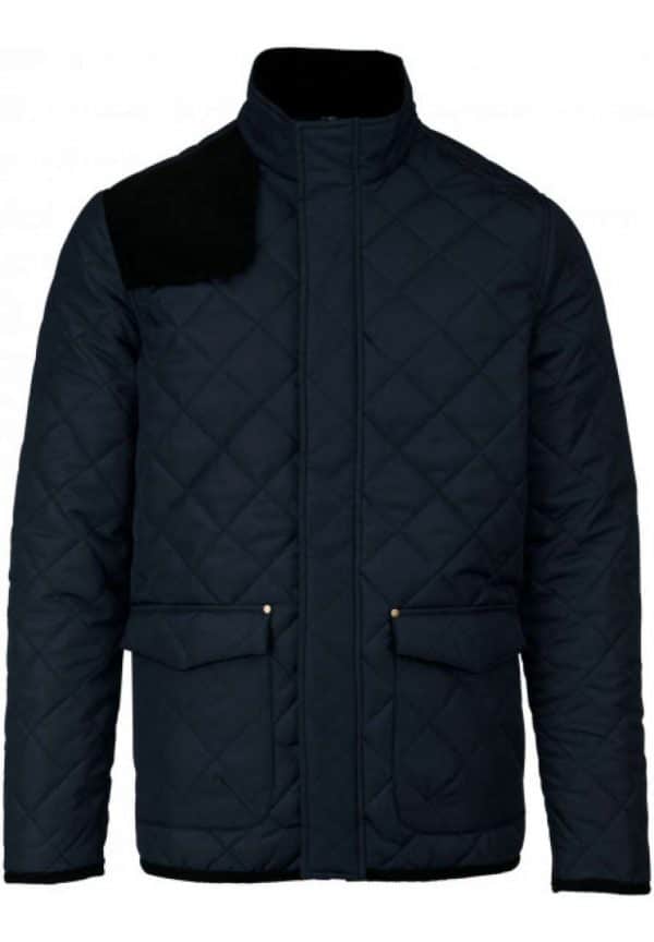 Navy/Black Kariban MEN'S QUILTED JACKET Kabátok