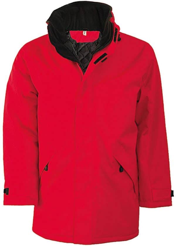 Red Kariban QUILTED PARKA Kabátok