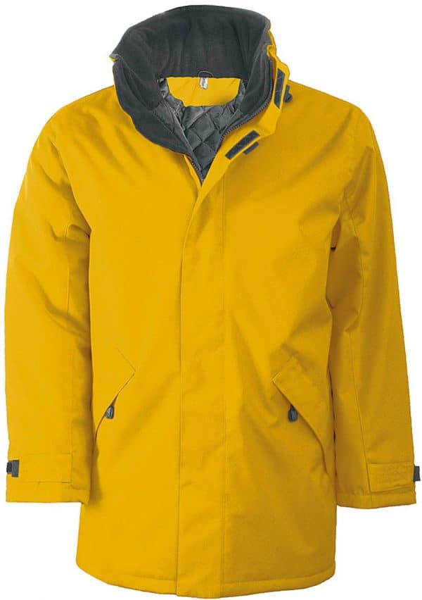 Yellow Kariban QUILTED PARKA Kabátok