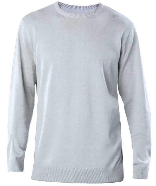 Grey Melange Kariban MEN'S CREW NECK JUMPER Formaruhák