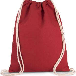 Cherry Red Kimood DRAWSTRING BAG WITH THICK STRAPS Táskák és Kiegészítők