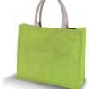 Lime Green Kimood JUTE BEACH BAG Táskák és Kiegészítők