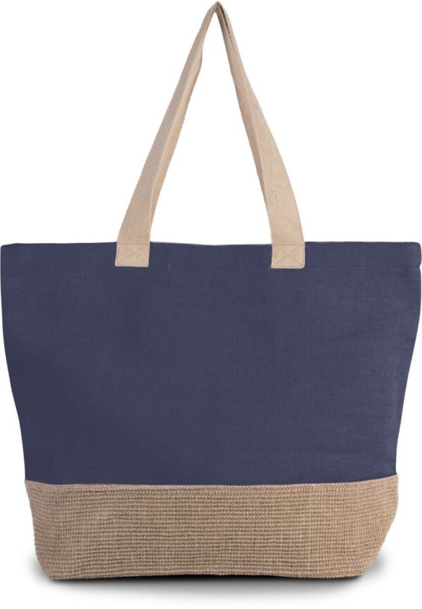 Patriot Blue/Natural Kimood RUSTIC JUCO HOLD-ALL SHOPPER BAG Táskák és Kiegészítők