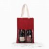 Cherry Red/Gold Kimood JUTE BOTTLE BAG Táskák és Kiegészítők