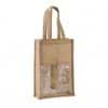 Natural/Gold Kimood JUTE BOTTLE BAG Táskák és Kiegészítők