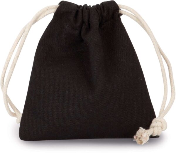 Black Kimood COTTON BAG WITH DRAWCORD CLOSURE - SMALL SIZE Táskák és Kiegészítők