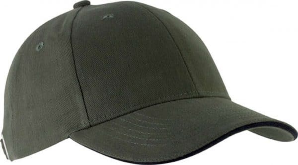 Khaki/Black K-UP ORLANDO - 6 PANEL CAP Sapkák