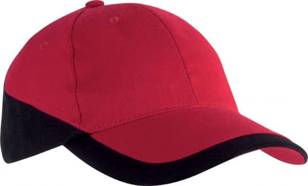 Red/White K-UP RACING - TWO-TONE 6 PANEL CAP Sapkák